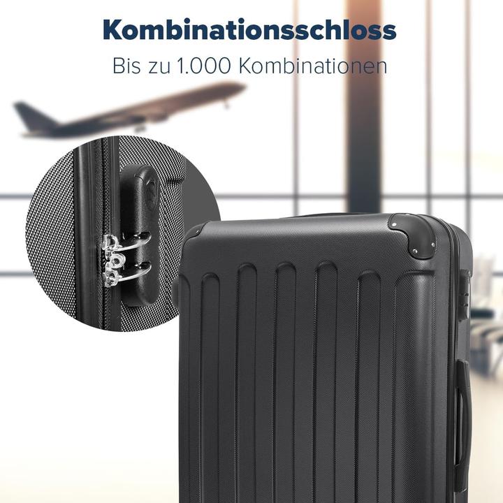 Immagine prodotto Trvlmore 2-teiliges Hartschalenkofferset (110 l, Bagaglio a mano (fino a 50 litri), L (90 - 115l))