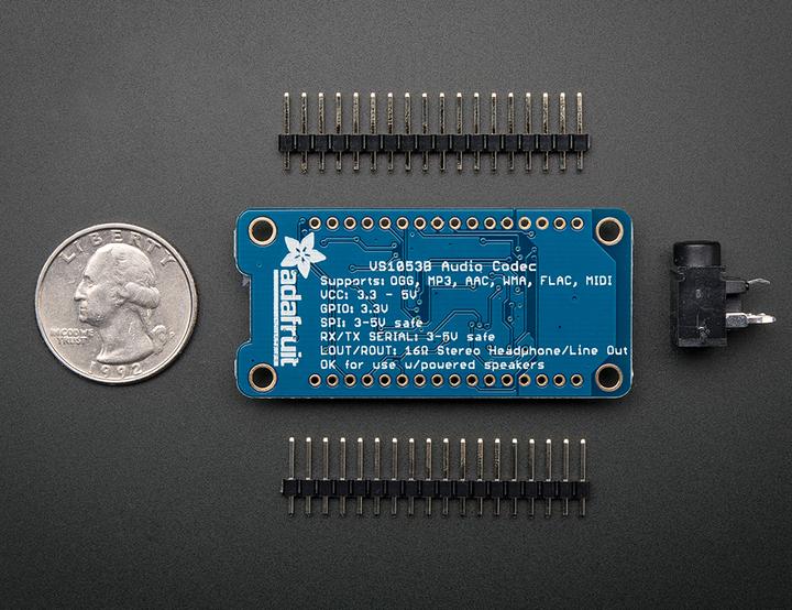Image du produit Adafruit VS1053 Codec MicroSD Breakout (MP3/WAV/MIDI/OGG) (Divers)