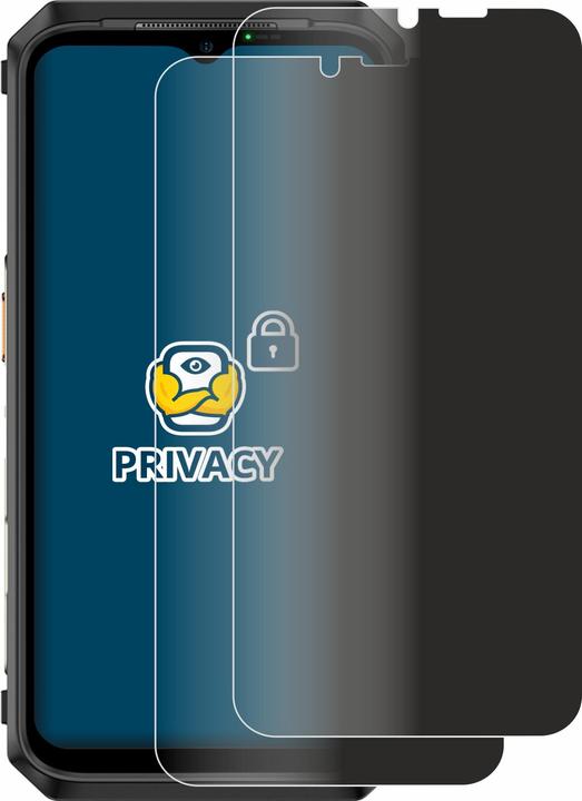 Produktbild BROTECT Sichtschutzfolie Anti-Spy Privacy Folie Blaulicht-Schutz (2 Stück, Ulefone Power Armor 18T)