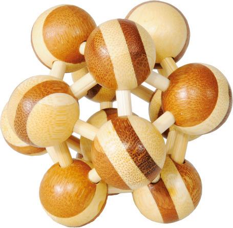 Produktbild Fridolin IQ Test "Atom" 3D Bamboo Puzzle