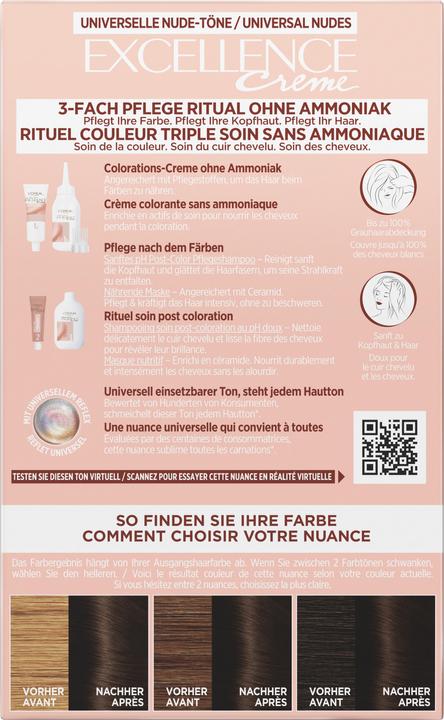 Produktbild L'Oréal Paris Excellence Universal Nude (3U Dunkelbraun)