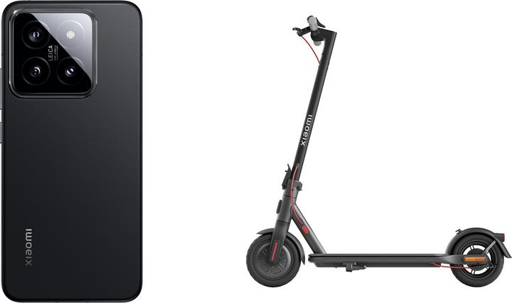 Produktbild Xiaomi 14 mit Electric Scooter 4 Lite (512 GB, Black, 6.36", Dual SIM, 50 Mpx, 5G)