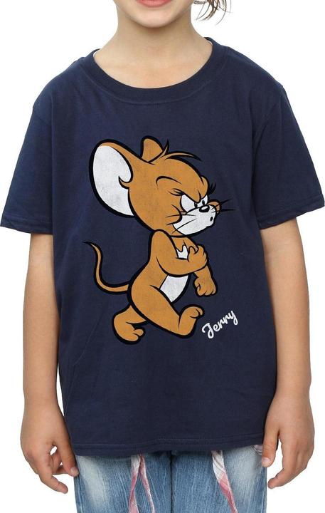 Actual product image Tom & Jerry Girls Mouse Cotton T-Shirt (140, 146)