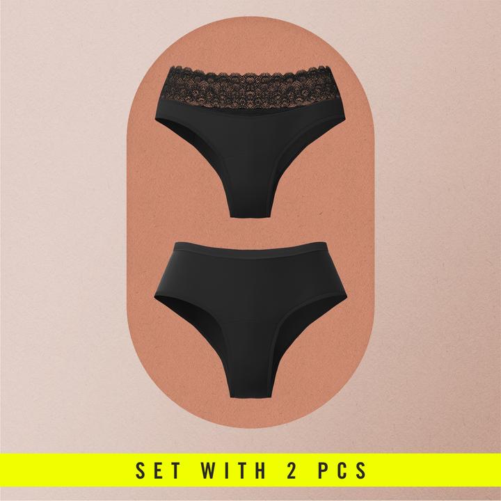 Actual product image Weekiss Starter Set - Period Underwear, Menstrual Underwear, Period Briefs (38)
