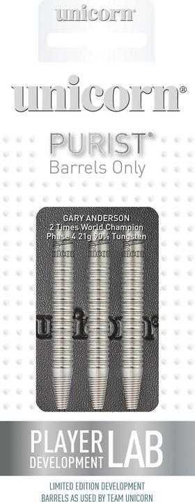 Image du produit Unicorn Phase 4 Gary Anderson Purist Steel Barrel