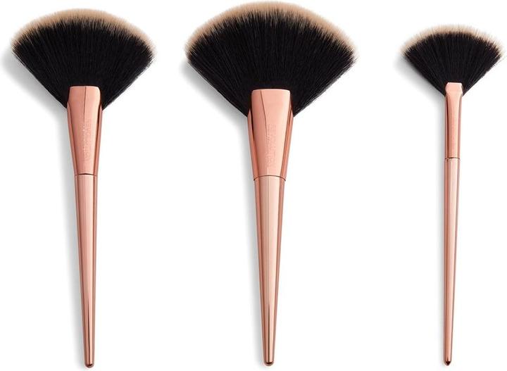 Immagine prodotto Makeup Revolution Highlight & Finish Set -- 3-Teiliges Pinsel-Set