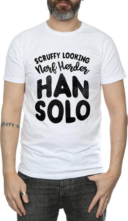 Actual product image Star Wars Mens Han Solo Legends Tribute T-Shirt (M)