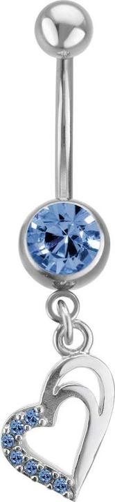 Produktbild Bijouteria Bauchpiercing (Kristall, Messing rhodiniert, Chirurgenstahl 316L)