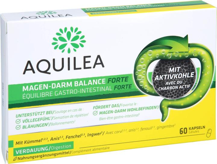 Produktbild Aquilea Magen-Darm Balance Forte Kapsel (60 Stück, Kapseln, 50 g)
