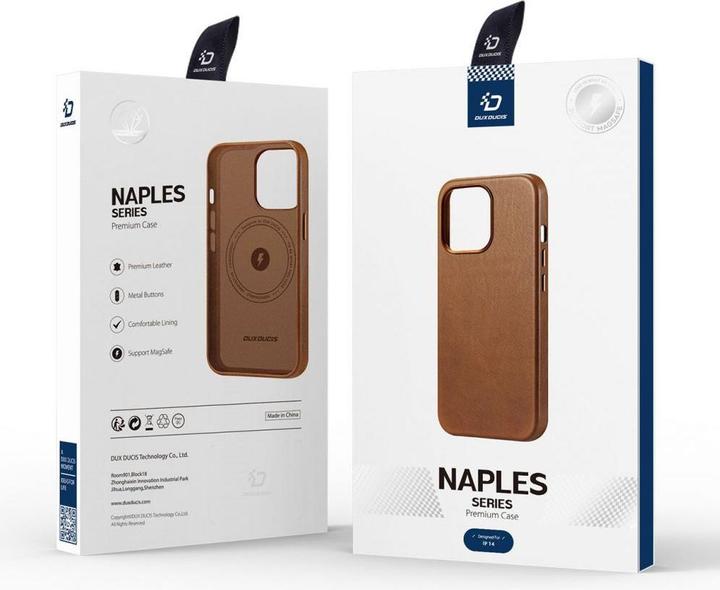 Actual product image Dux Ducis Naples Series Genuine Leather Case (Apple iPhone 14)