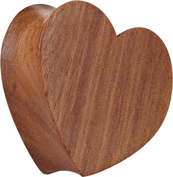 Actual product image Star Piercing Cherry Flared Plug Heart (without brass, Organic)