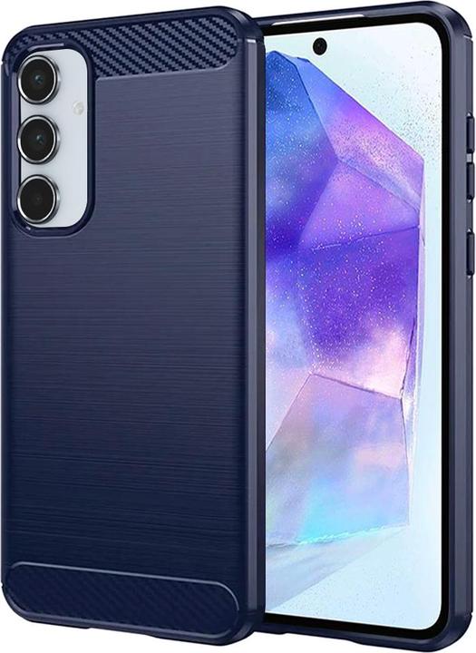Produktbild Techsuit - Carbon Silicone - Samsung Galaxy A55 5G - Blue (Samsung Galaxy A55)