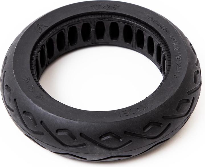 Actual product image Yadea E-kickscooter tyres solid rubber 10 x2.5