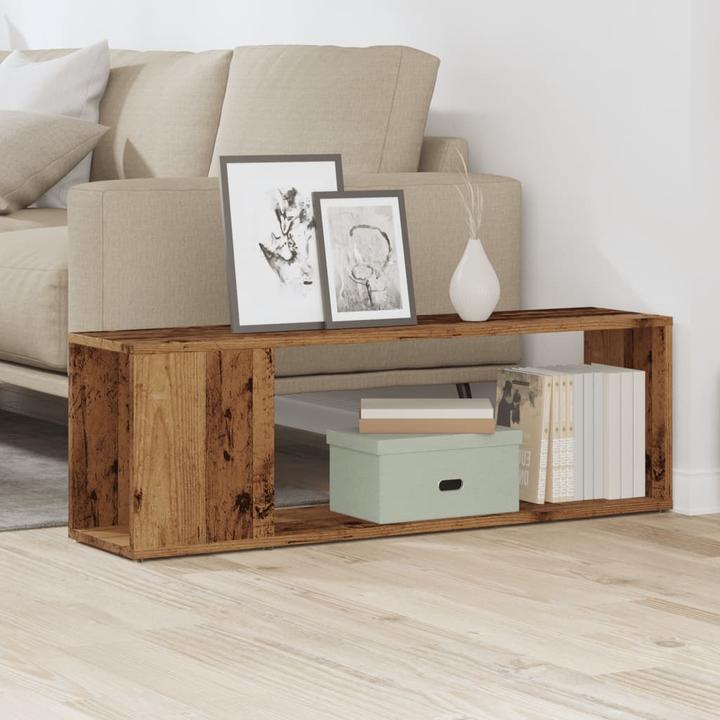 Actual product image VidaXL TV Schrank Lowboard Fernsehschrank Fernsehtisch TV Möbel Altholz-Optik (100 x 24 x 32 cm)