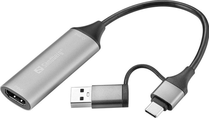 Sandberg HDMI Capture Link to USB-C/A (USB-C, 1 cm)