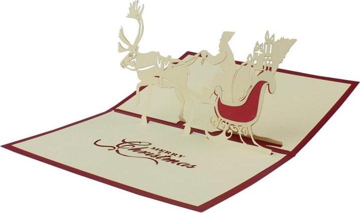 Produktbild JTI Handgefertigte Pop-Up-Weihnachtskarte - Nr. 4 (1 Stk.)