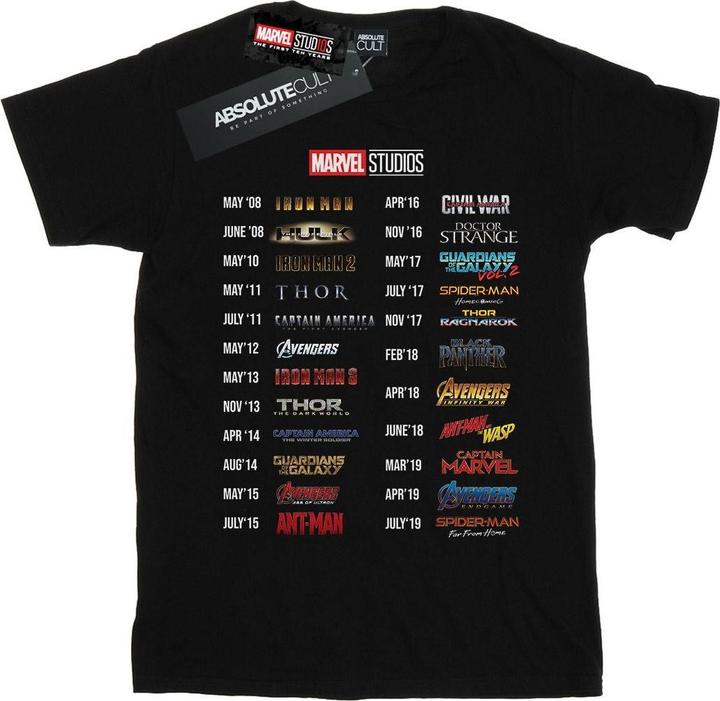 Produktbild Marvel 10 Years Of Movies TShirt (L)