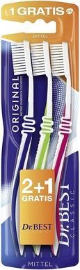 Produktbild Dr.Best 2+1 Original Mittel Zahnbuerste (Mittel, 3 x)