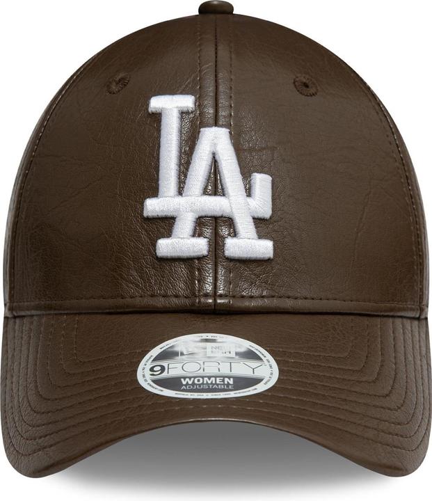 Actual product image New Era 9Forty Damen Cap - KUNSTLEDER LA Dodgers braun