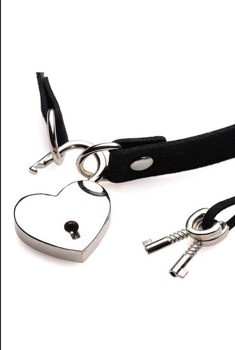 Productafbeelding Master Series Lock-It Hart Slot en Sleutel Choker