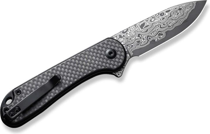 Produktbild Civivi Button Lock Elementum II CF Damascus (7.50 cm)