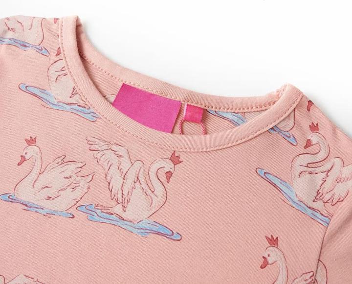Image du produit VidaXL Pyjama enfant manches longues rose clair 104,Matériau : 95 (104)