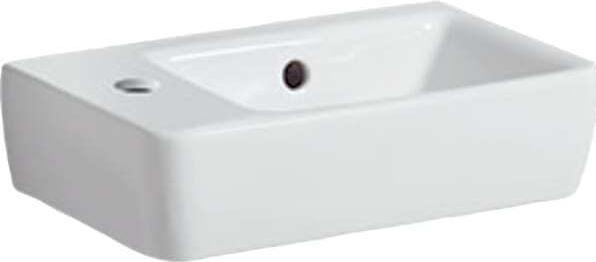 Immagine prodotto Geberit Keramag Renova Nr.1 Comprimo Nuovo lavamano, 40x25cm, 276240, con foro per rubinetto a sinistra (250 mm, 400 mm)