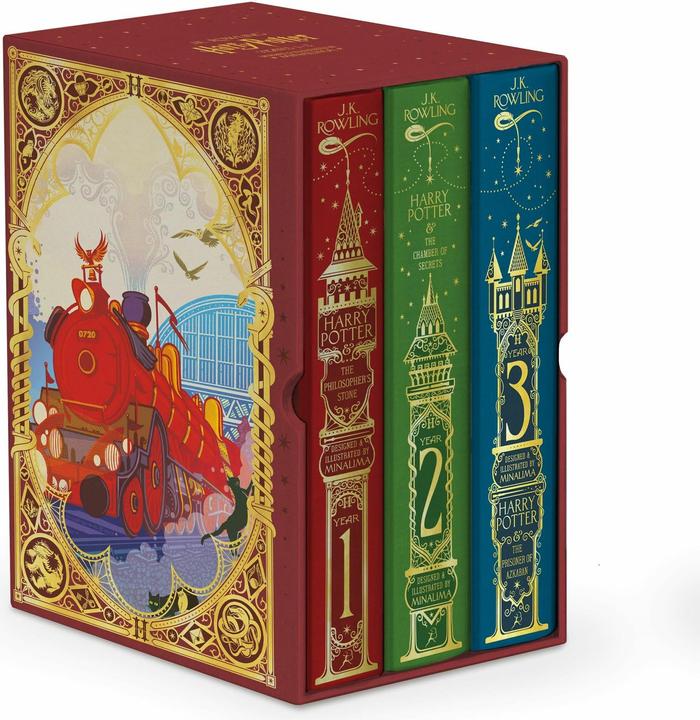 Harry Potter 1-3 Box Set: MinaLima Edition (Englisch, J. K. Rowling, 2024)