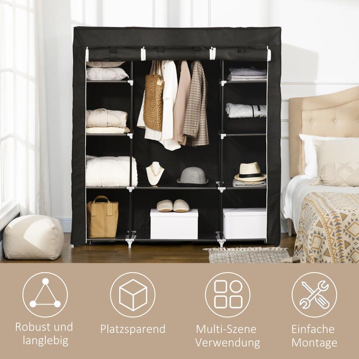Image du produit Homcom Armoire en tissu avec couvercle (150 x 43 x 162,5 cm)