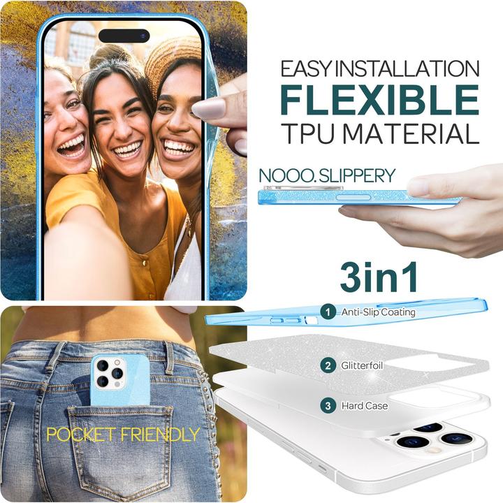 Image du produit Nalia Étui à paillettes (Apple iPhone 15 Pro Max)