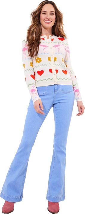 Actual product image Joe Browns Flamingo Print Cardigan (40)
