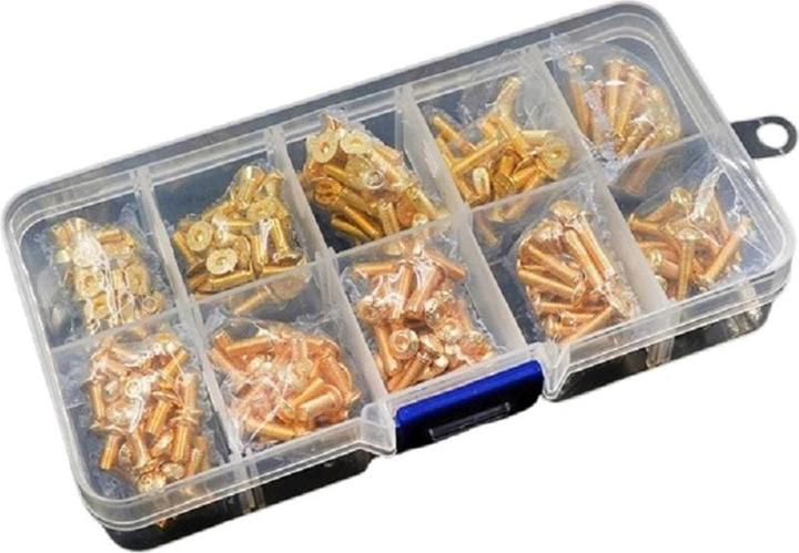 Image du produit Yeah Racing Boîte à vis M3 12.9G Plaqué or (1 Vis par pièce)