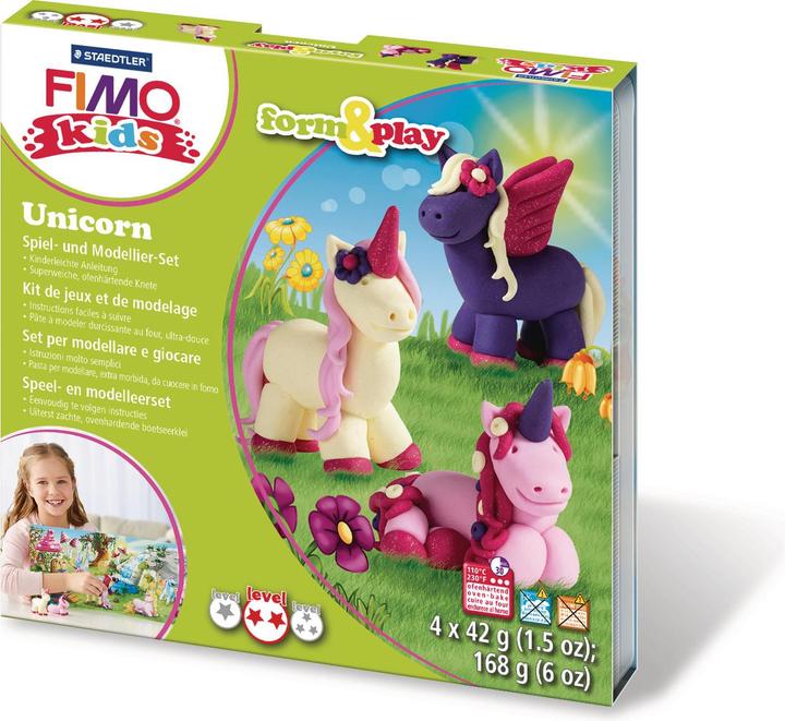 Actual product image Fimo unicorn