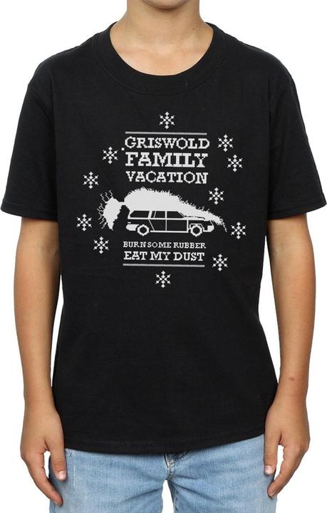Immagine prodotto National Lampoon´s Vacation National Lampoon's Christmas Vacation Eat My Dust Maglietta Ragazzi (152, 158)
