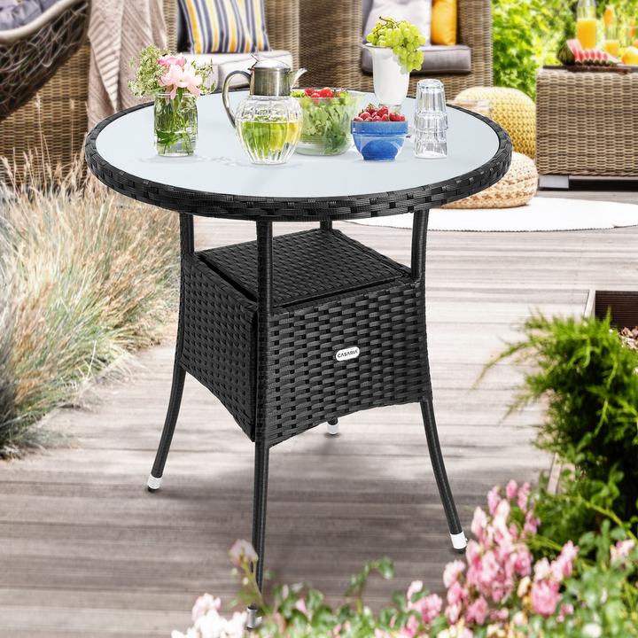 Produktbild Casaria Poly Rattan Balkonset (60 cm)
