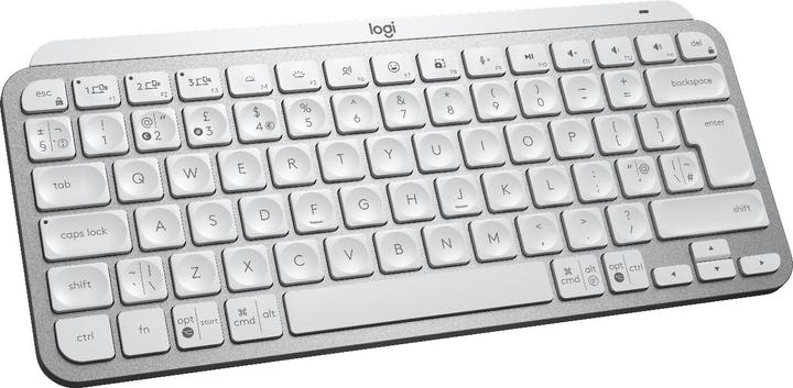 Actual product image Logitech MX Keys Mini Minimalist Wireless Illuminated Keyboard - PALE GREY - UK - INTNL (Eng. Int., Wireless)