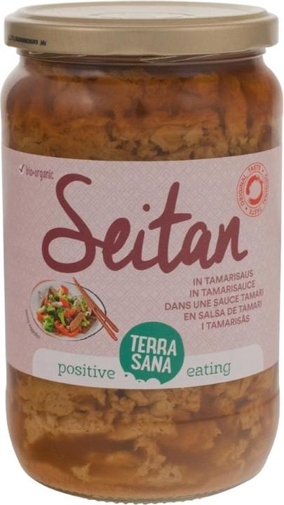 Actual product image Terra Sana Seitan in tamari sauce (jar) ATG 500g (700 g)