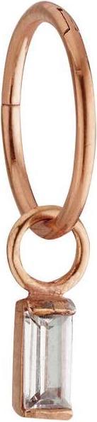 Bijouteria Ohrpiercing (Chirurgenstahl 316L, PVD Beschichtung (goldfarbig), Kristall)