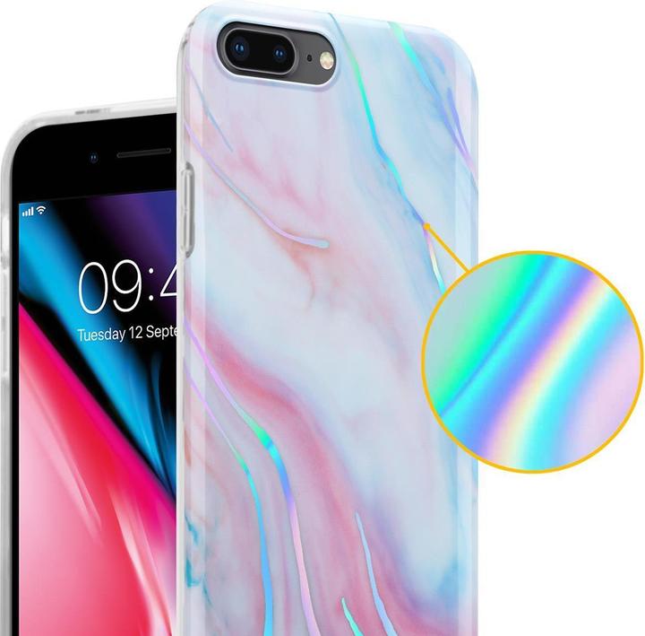 Image du produit Cadorabo Couverture IMD TPU Marbre coloré (Apple iPhone 8 Plus, Apple iPhone 7 Plus, Apple iPhone 7s Plus)