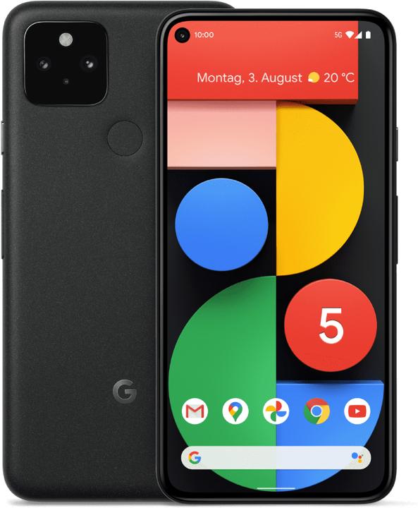 Actual product image Google pixel 5 (128 GB, Just Black, 6", Single SIM, 12 Mpx, 5G)