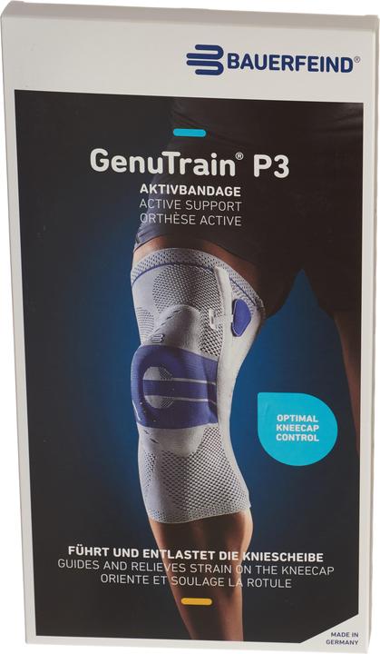 Actual product image GenuTrain P3 active bandage size 4 left titanium (4)