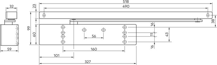 Produktbild Dormakaba Türschliesser TS 98 XEA (Zimmertür, Objekttür, Balkontür, Glastür, Indoor)
