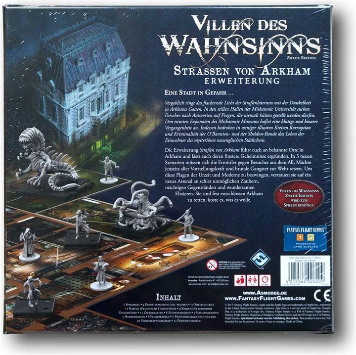 Actual product image FFG Villas of madness: Streets of Arkham (German)