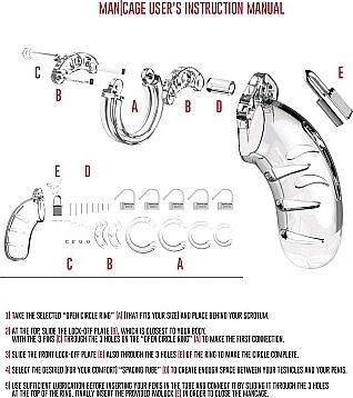 Actual product image ManCage Model 05 - Chastity Cock Cage