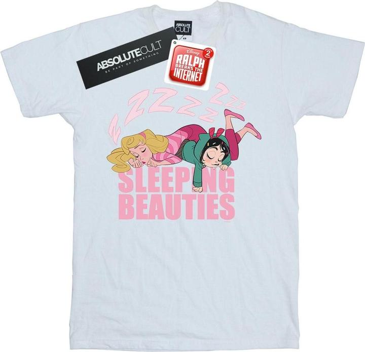 Actual product image Disney Womens/Ladies Wreck It Ralph Aurora And Vanellope Cotton Boyfriend T-Shirt (XL)