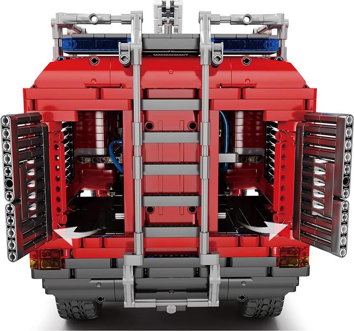 Actual product image Mould King Airport rescue vehicle
