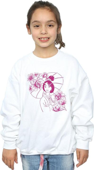 Actual product image Disney Girls Mulan Mono Magnolia Sweatshirt (116)