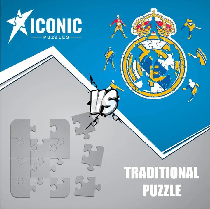 Produktbild Iconic Real Madrid CF - Logo - Holz Puzzle Grösse S (150 Teile) (150 Teile)