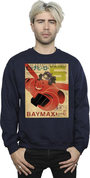 Produktbild Disney Big Hero 6 Baymax Flying Baymax Newspaper Sweatshirt (XXL)