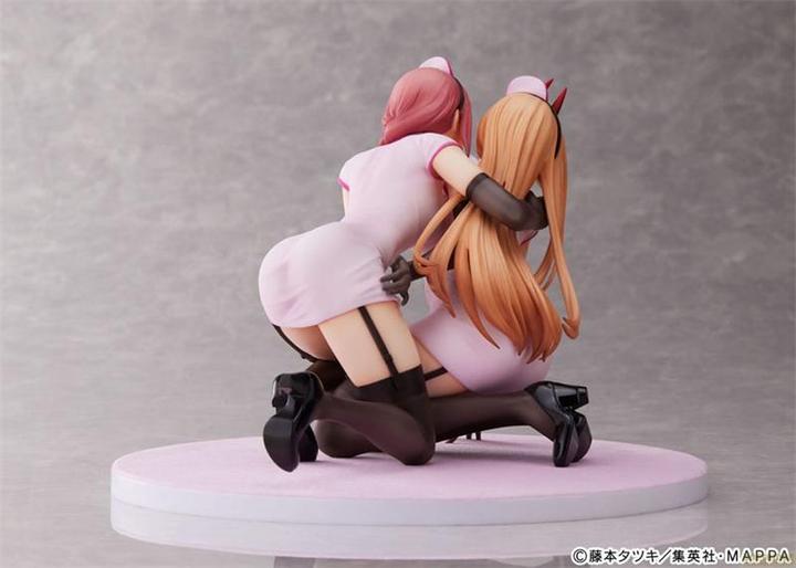 Produktbild Furyu Chainsaw Man statuette PVC 1/7 Power & Makima Nurse Ver. 14 cm
